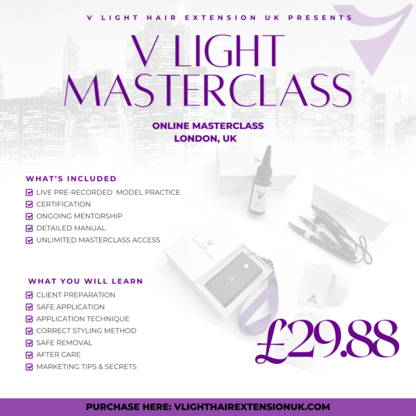 V Light System Kit Hair Extensions Online Masterclass - Instant Delivery