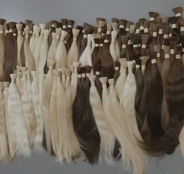 V Light Raw Virgin Human Bulk Hair for V Light Application